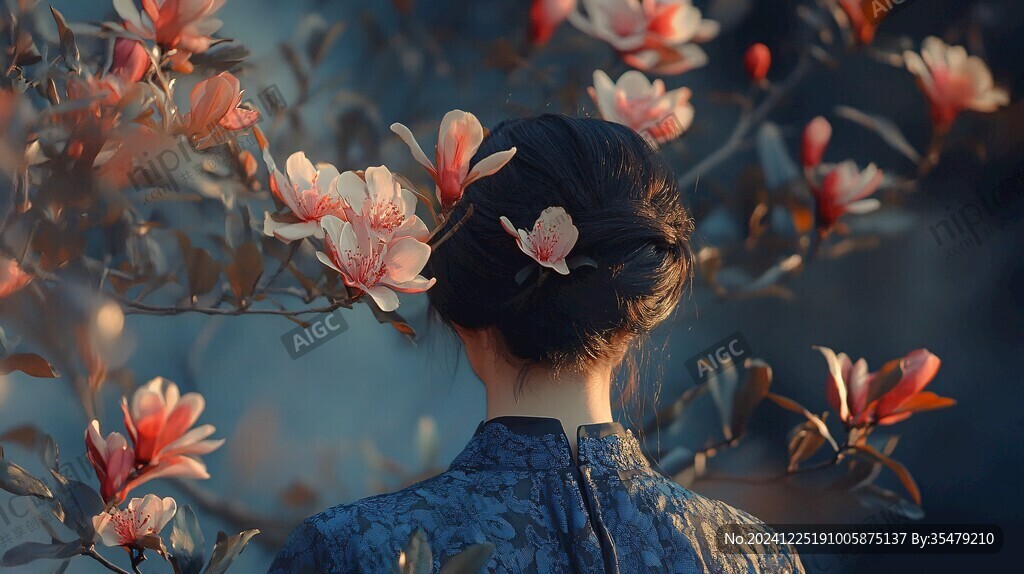 勤劳的刺桐花女
