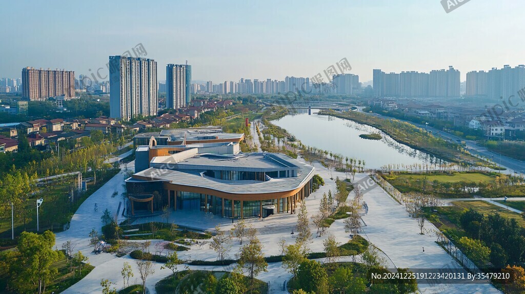 航拍下的运河大剧院