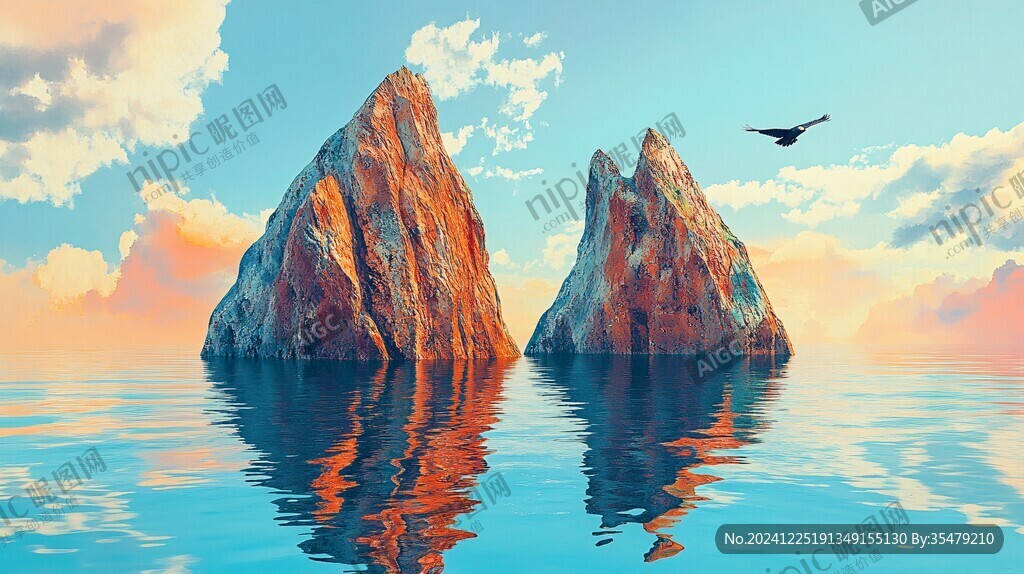 漂浮的岩石