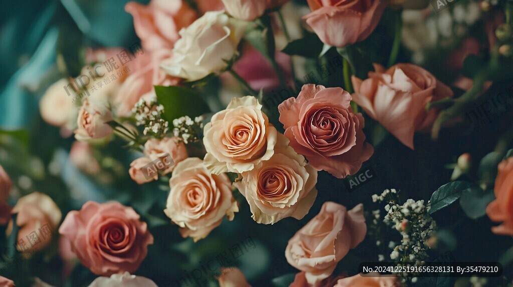 春日绚丽炫丽温柔玫瑰