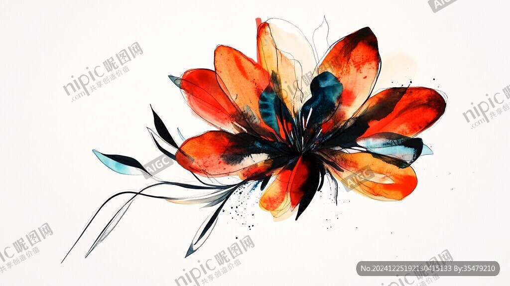 手绘创意百花壁纸