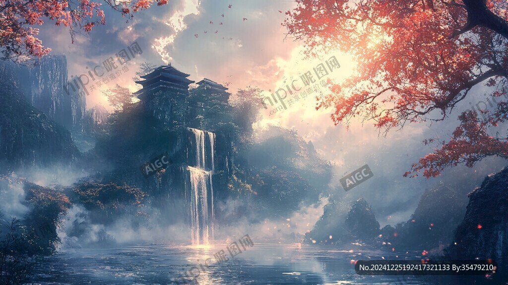 唯美古风场景