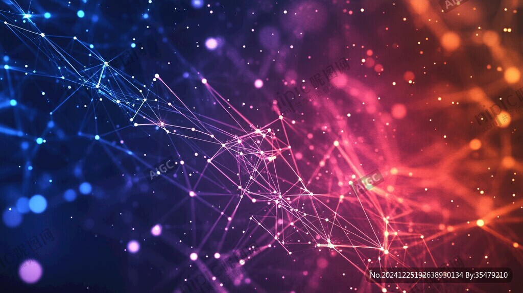 红蓝科技无限背景