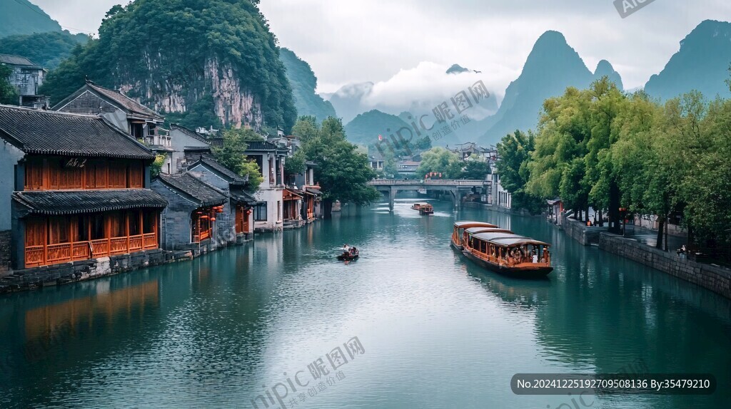 唯美古镇风光