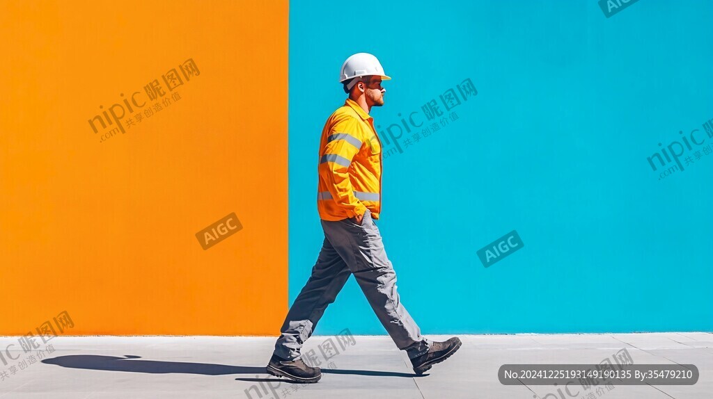 黄蓝撞色