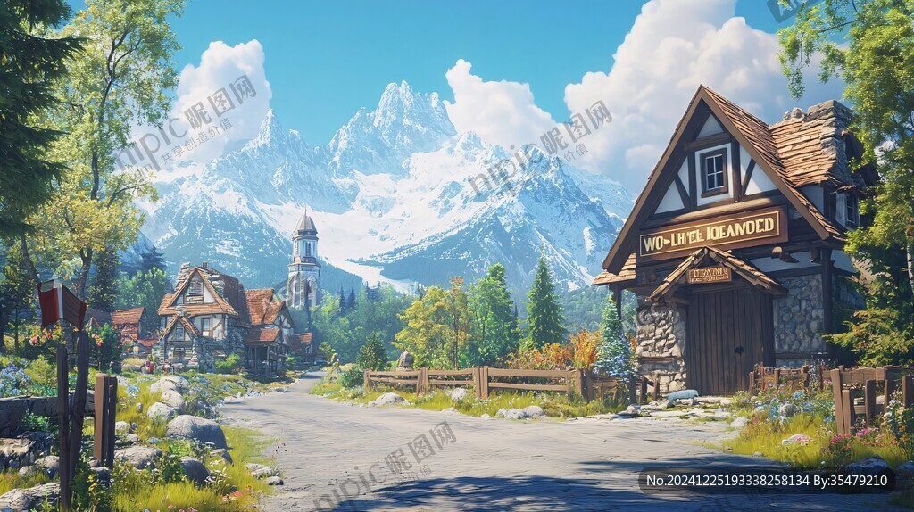 唯美农村场景