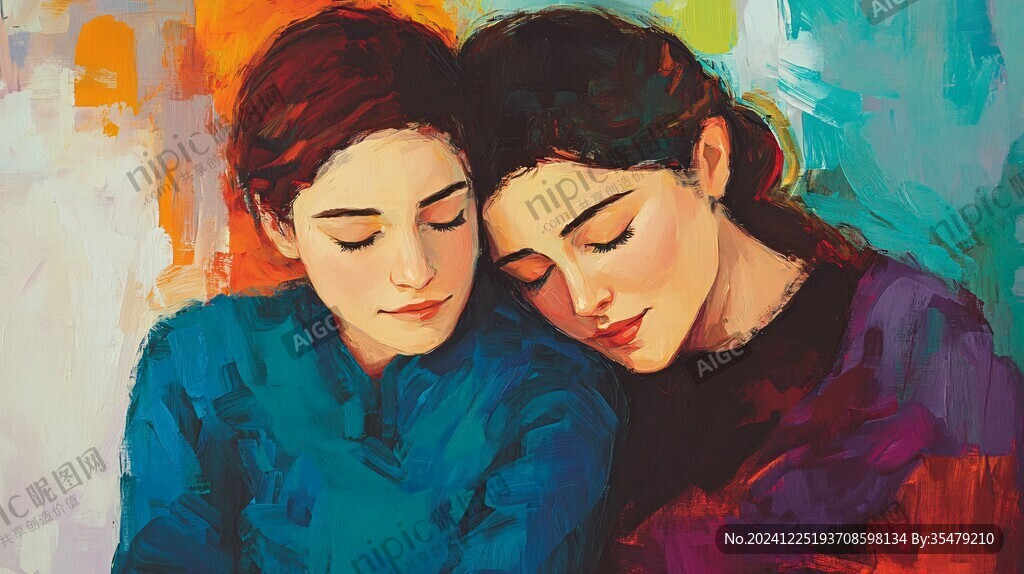 情侣油画