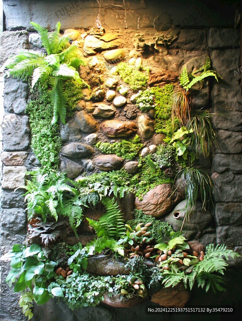 苔藓植物墙画