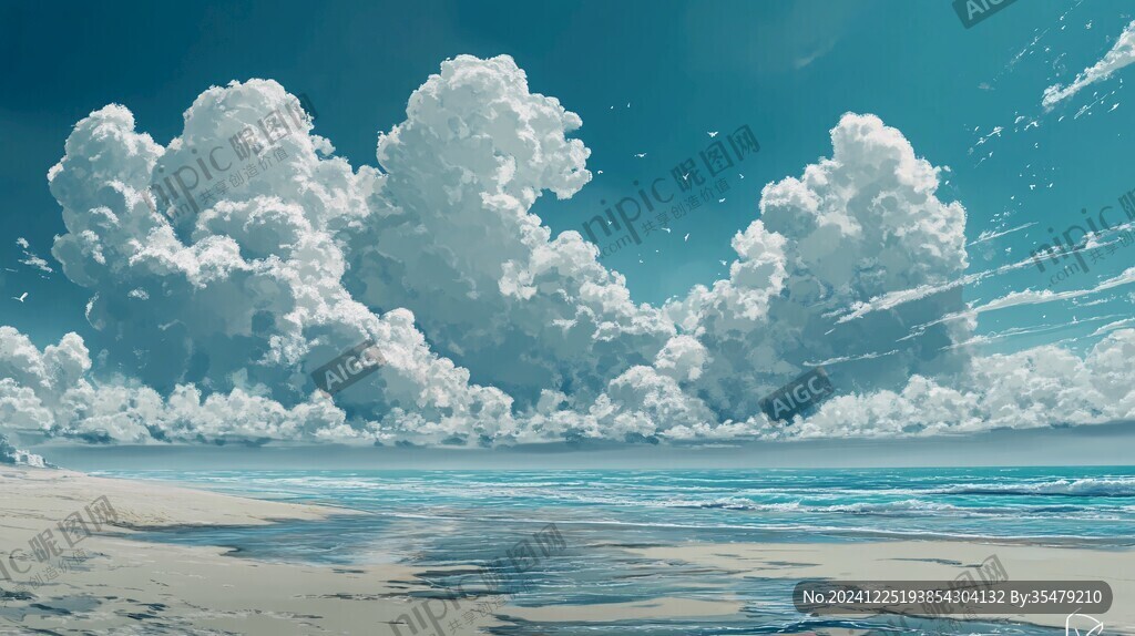 动漫海边