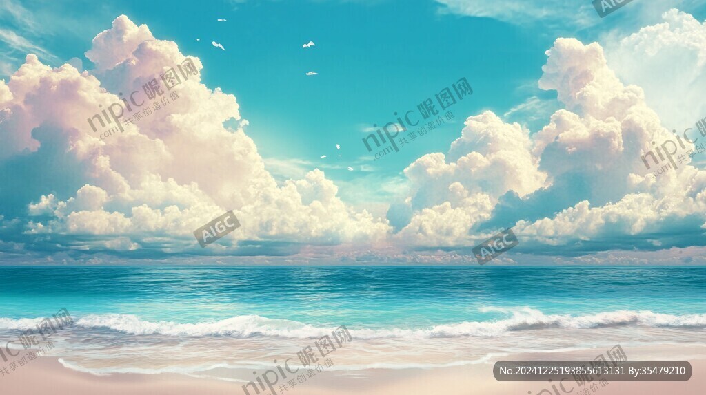 宽幅海景图