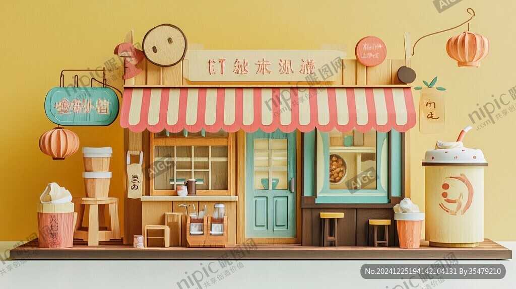 甜品屋门头