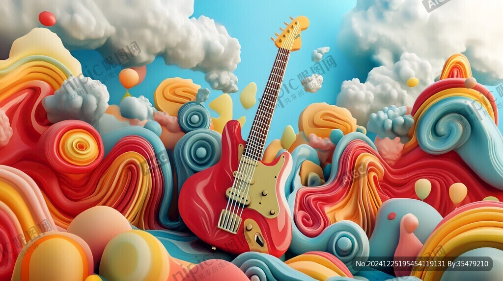 3d立体插画风格