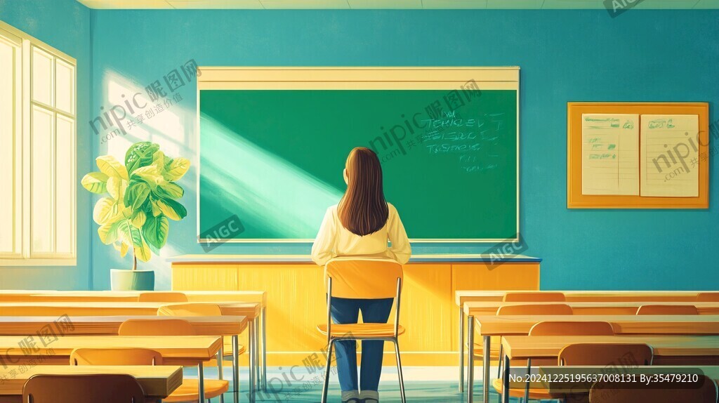 教室插画