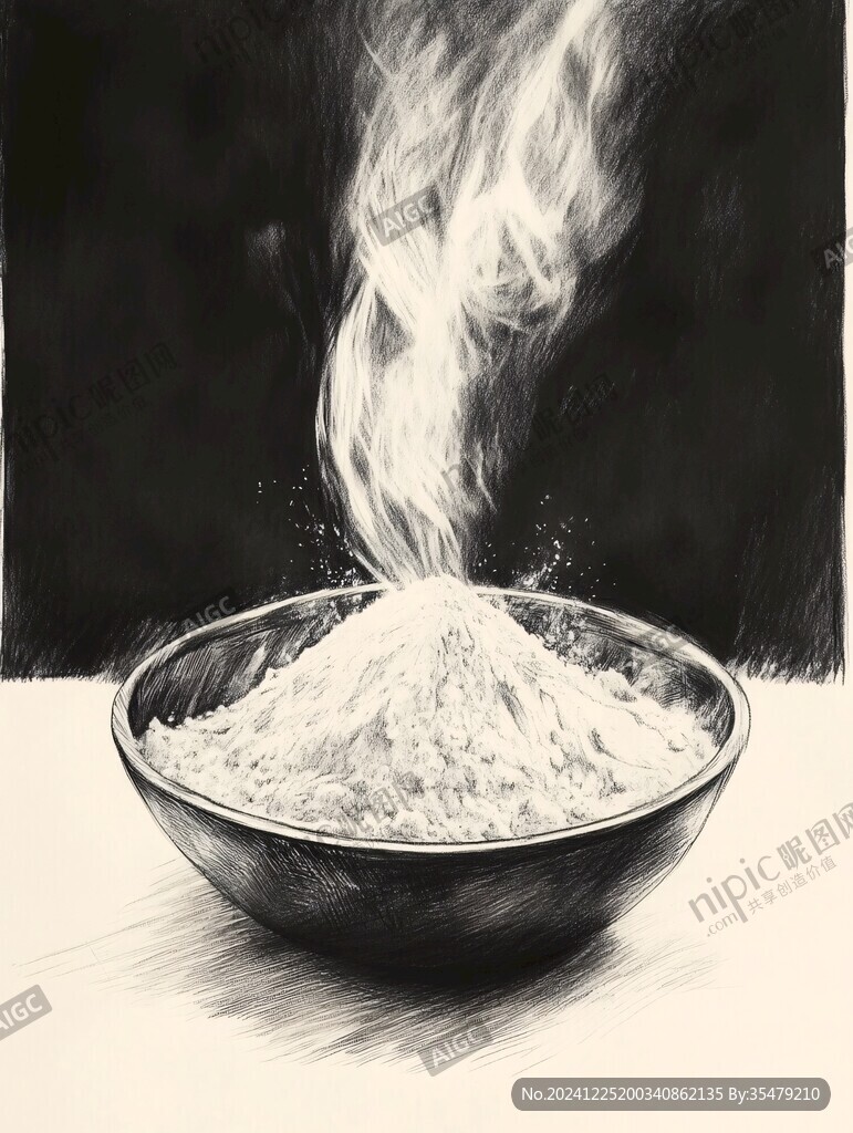 燃面插画