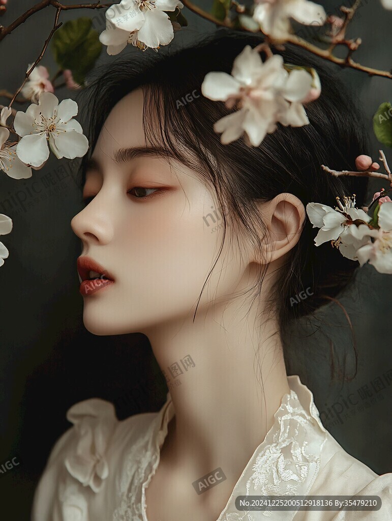 柔美意境美人