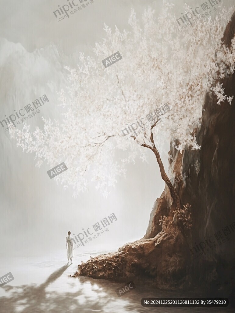 古风人像水墨山水