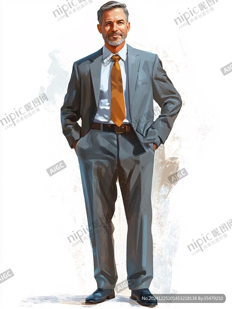 手绘职场精英