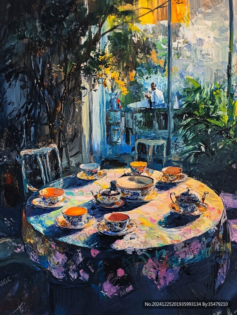餐厅油画