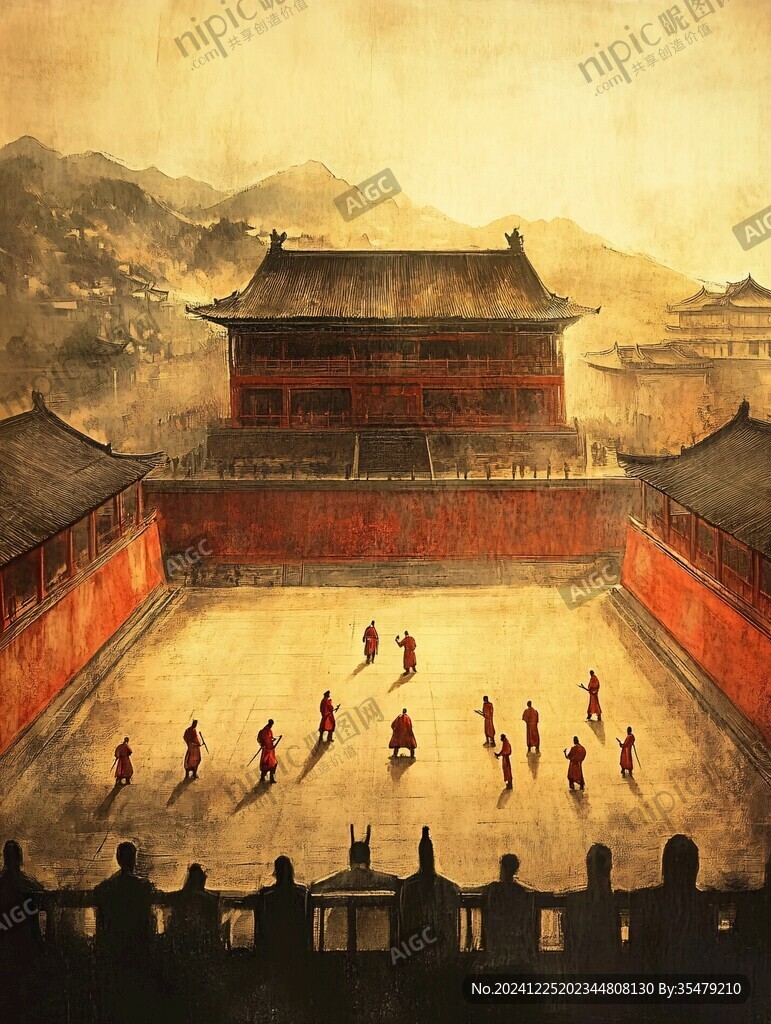 古代武术学校场景