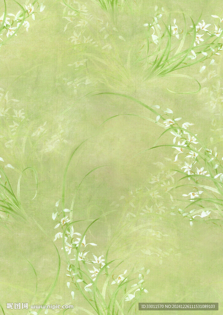 水彩花