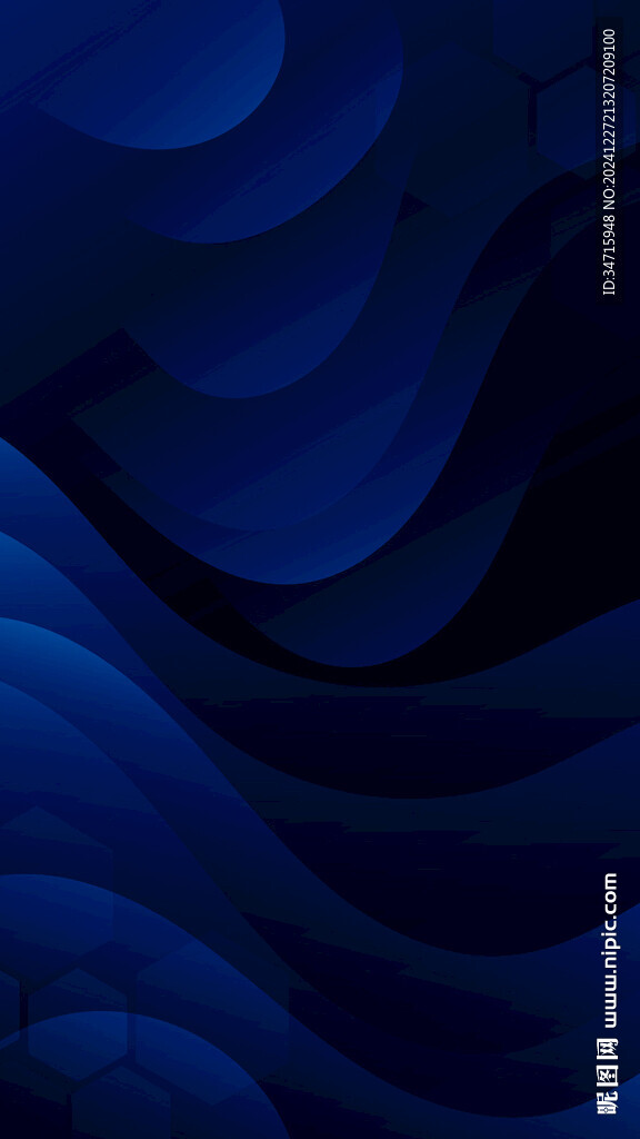 深蓝色抽象波浪矢量背景