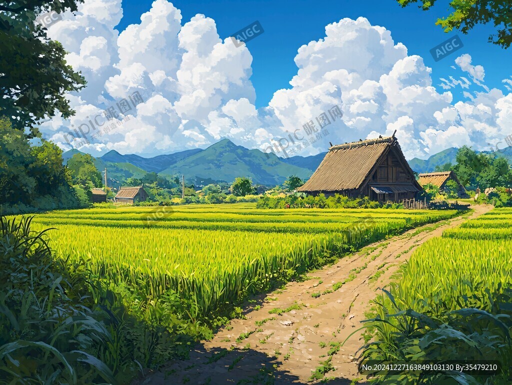 唯美农村场景