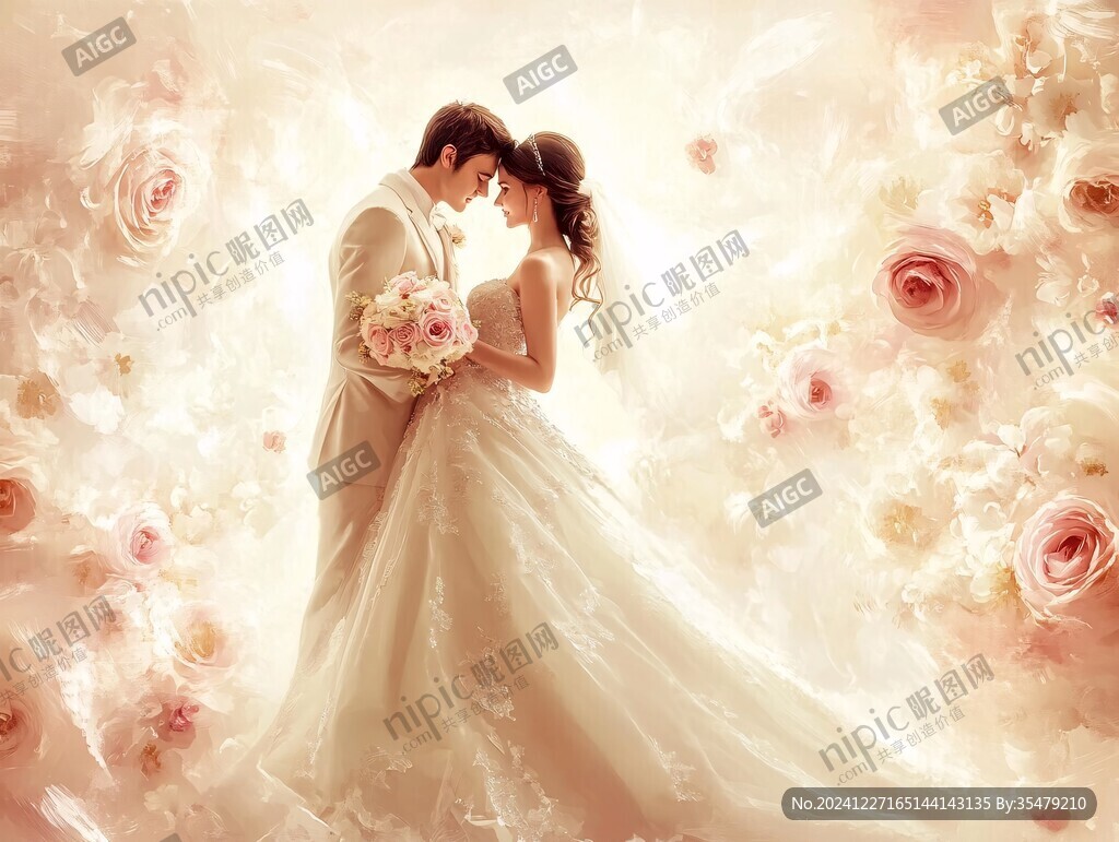 绚丽新婚背景