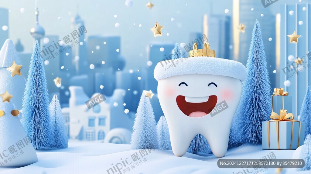 3d圣诞节插画