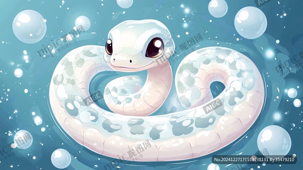 q版蛇插画