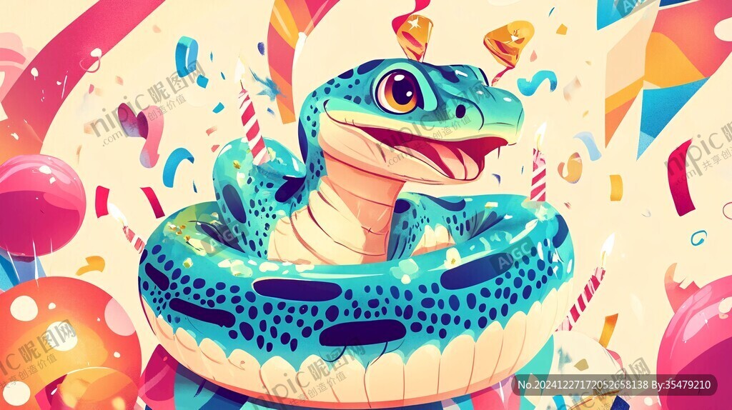 蛇年插画合集