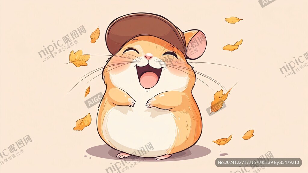 卡通仓鼠插画