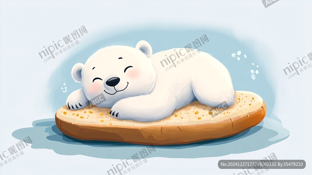 小白熊插画