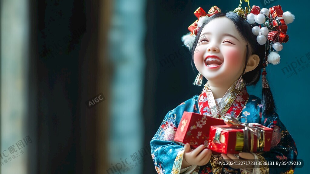 喜庆女童