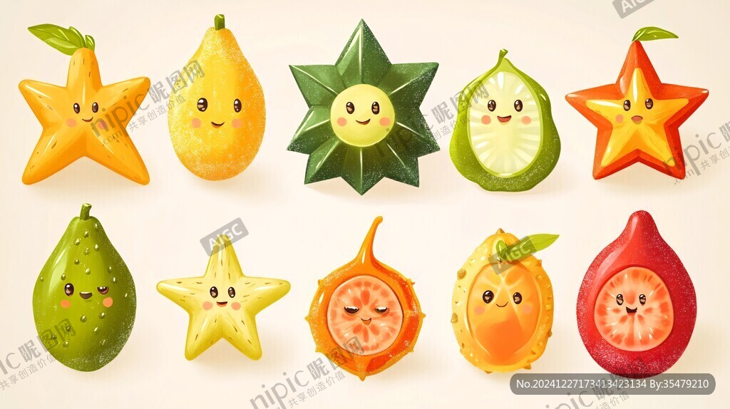 幼儿儿童水果插画