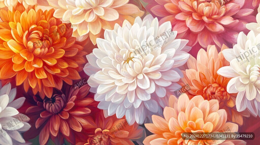 大丽花插画