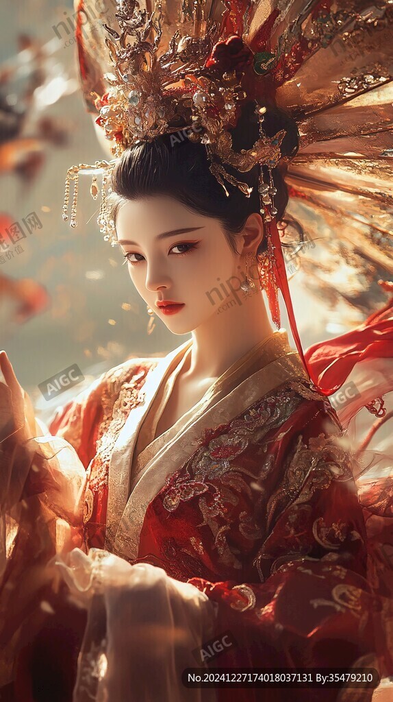 古风嫁衣美女