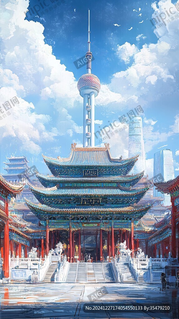 古风仙境天上宫阙