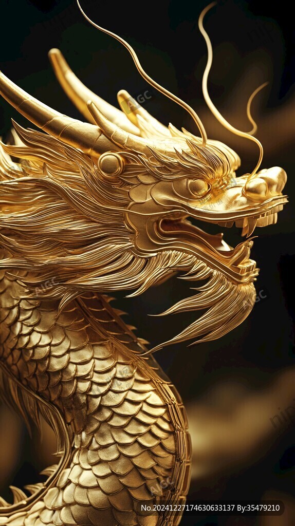 金色龙纹金龙苍龙青龙