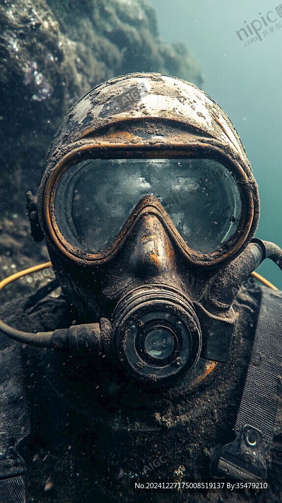 戴水肺潜水
