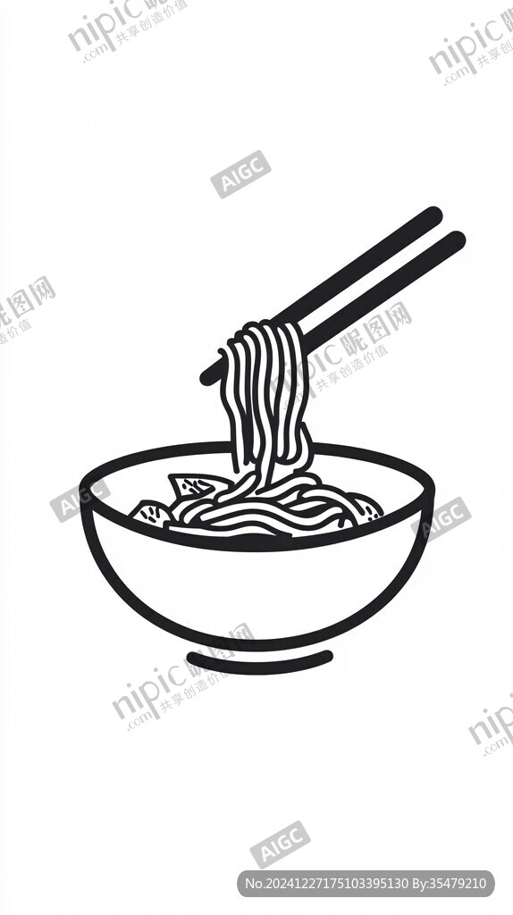 手绘热干面