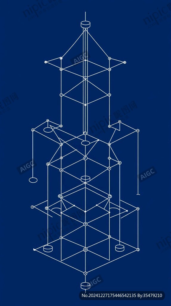 科技线条建筑