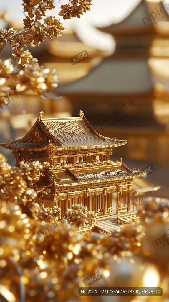 金色金粉宫廷故宫