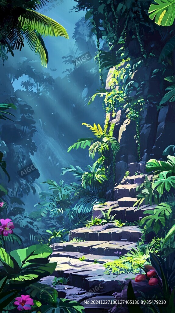 热带雨林插画