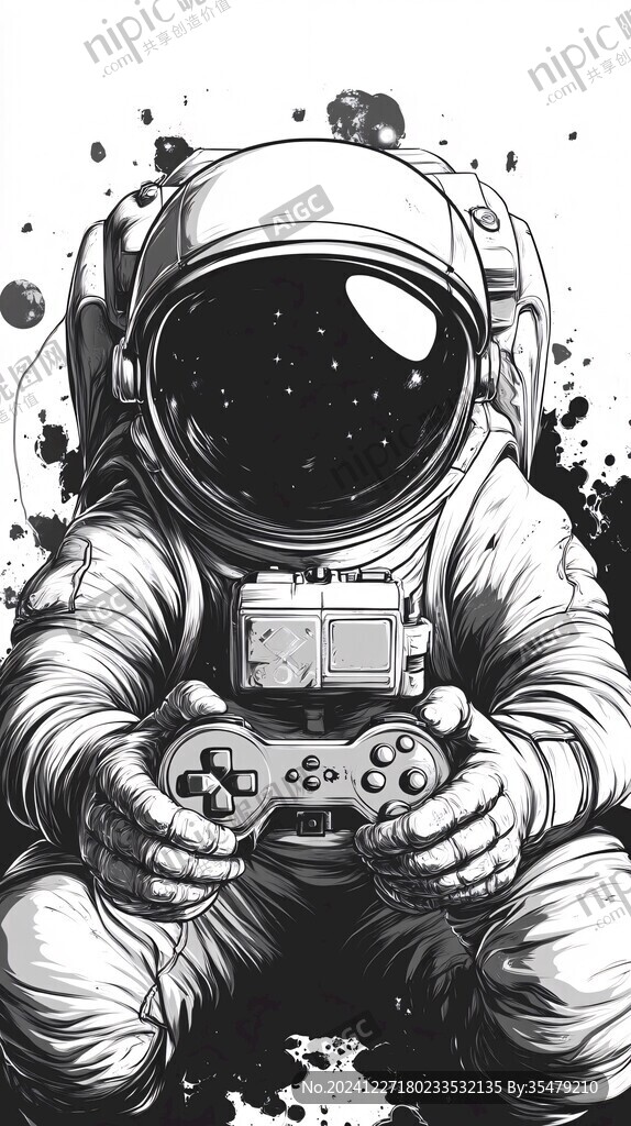 宇航员插画