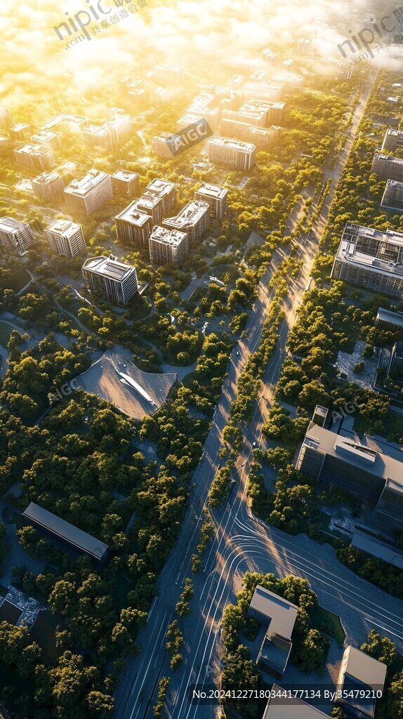 鸟瞰道路效果图