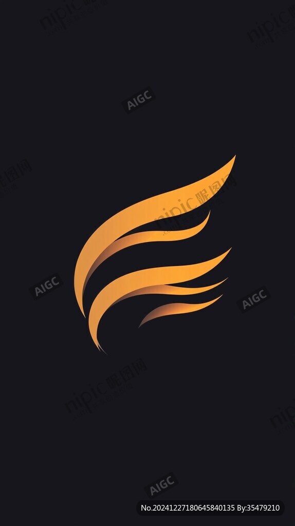 抽象凤凰logo