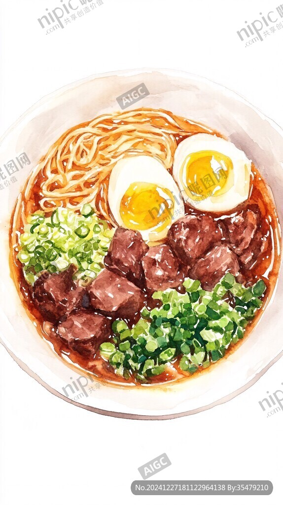 牛肉卤蛋面