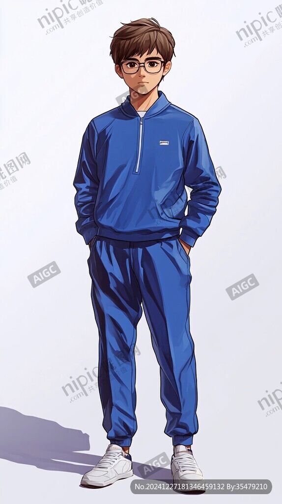 穿卫衣的男生