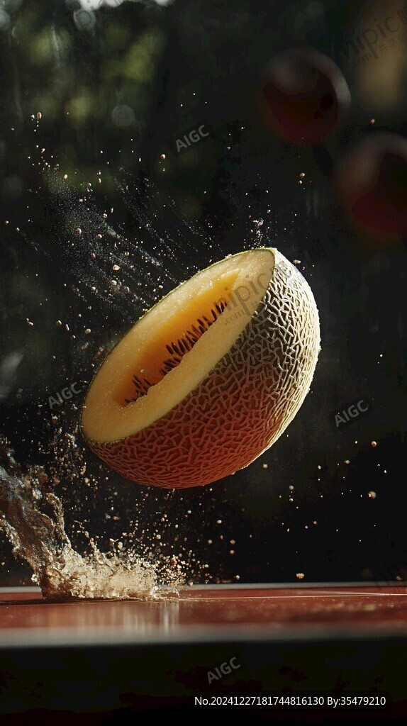 水果自然火焰蜜瓜蜜瓜