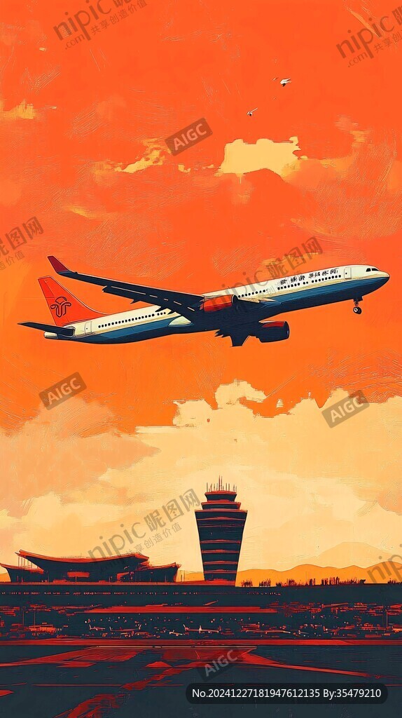 南航插画